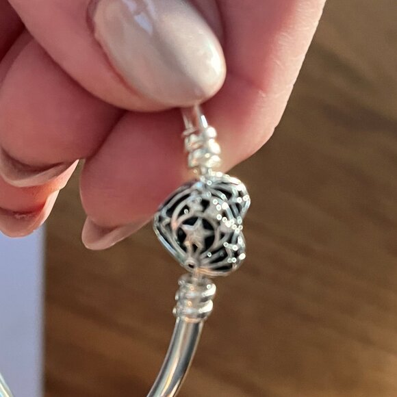 Pandora Moon and Star Bangel - Picture 3 of 3